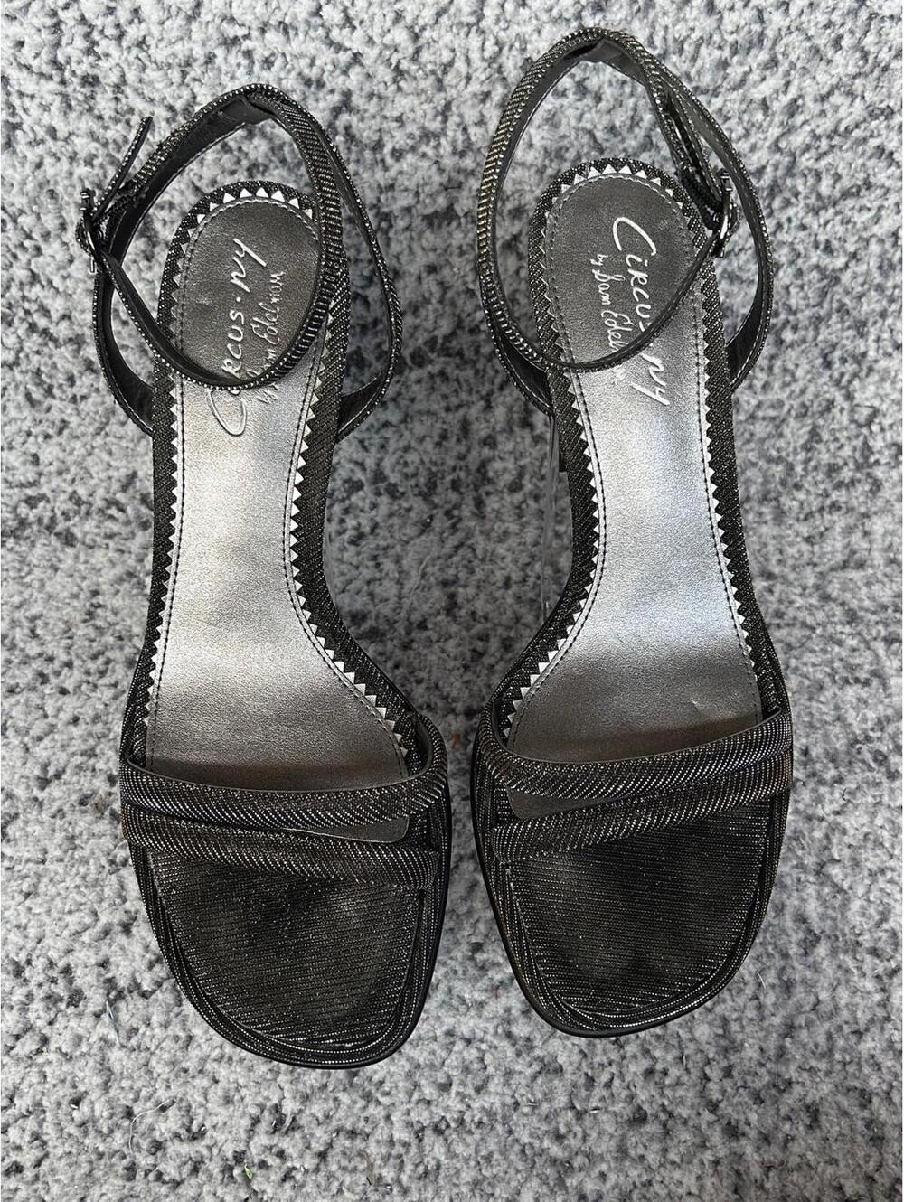 Circus by Sam Edelman Holly Glitz Women's Heels Black Metallic Size 9.5M